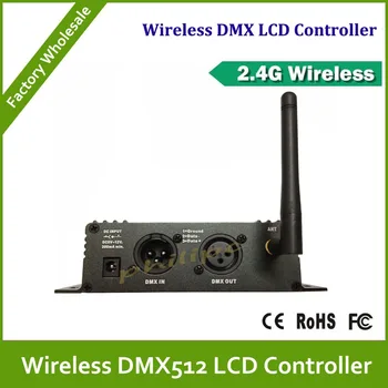 DHL Zadarmo Doprava 22pcs/veľa 2.4 G bezdrôtový dmx regulátor bezdrôtový LCD displej regulátora a wirelesss dmx black prijímač