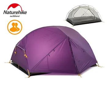 DHL zadarmo doprava Naturehike Mongar 2 Camping Stan Dvojitej Vrstvy, Vodotesný Ultralight Dome Stan pre 2 Osoby