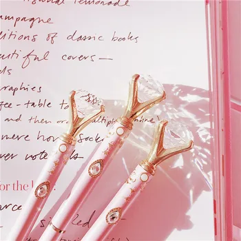 Diamond Guľôčkové Pero Japonské Kreslené Sailor Moon pero Bohyne Žezlo kawaii pero Študent pennen ružová roztomilý dievča guľôčkové perá