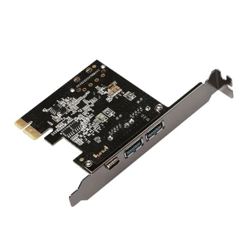 DIEWU USB 3.1 Typ-C + 2 usb 3.0 typ A + SATA 15 KOLÍKOVÝ USB hlavičky PCI-e stúpačky Karty Ploche PCI Express USB3.1 usb3.0 Adaptér