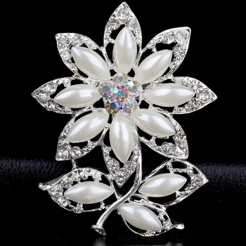 DIEZI Nové Kytice Fialová Crystal Brošňa Pre Svadobné kórejský Kvet Sklo Drahokamu Nevesta Brošňa Kolíky Ženy Brošňa