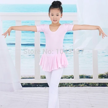 Dieťa 2-14Y Balet Tutu Trikot Mäkké šaty Batoľa Dievča Gymnastika Tanečné Šaty