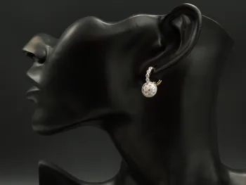 Diffanlee Kúzlo Zirkónmi, Šperky dámske romantický luxus Hoop Náušnice Svadobné Šperky