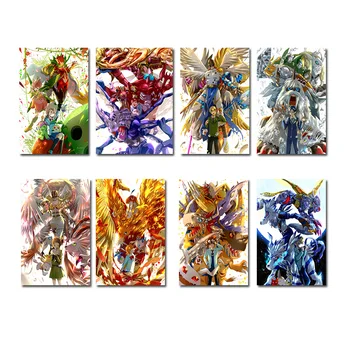 Digimon Dobrodružstvo Tri Anime Hodváb Plátne, Plagát, Tlač 13x20 palcový YagamiTaichi Agumon Obrázky Pre Obývacia Izba Dekor (viac)-6