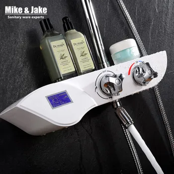 Digitálne Termostatické sprchové mixér s displejom kúpeľňa so sprchou mixér vaňa sprcha nástenné batérie, kúpeľňa so sprchovým kútom, termostatické batérie