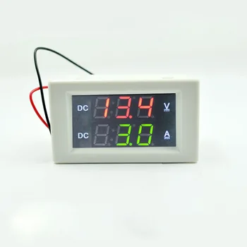Digitálny DC0-100V/20A Voltmeter Ammeter Červená zelená LED Duálne Zobrazovanie a pre 12v 24v Auto Napätie Aktuálny Monitor Nie je Potrebné Externé Shunt