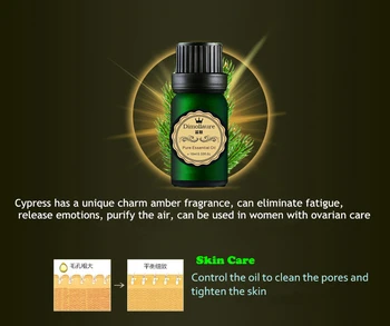 Dimollaure Cypress esenciálny olej pre starostlivosť o pleť oil Control čistí póry vaječník starostlivosti Relaxovať duchu Aromaterapia rastlinný olej