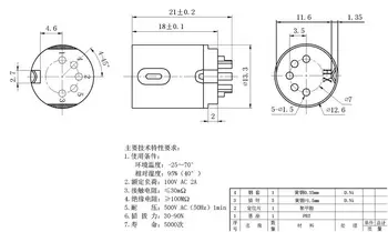 DIN zásuvka 5 PIN Male Inline DIN-5-07F-S Zástrčku AV Konektor Audio