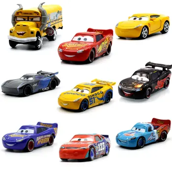 Disney Pixar Cars 3 Lightning McQueen Jackson Búrka Dinoco Cruz Ramirez 1:55 Diecast Kovové Hračky Model Auta Darček K Narodeninám Pre Deti