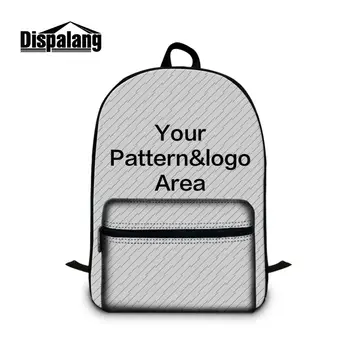 Dispalang školské tašky prispôsobené na mieru tašky 3D tlač notebook batohy pánske cestovné bagpack mochilas bookbags batoh