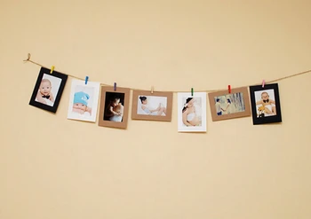 DIY 5x7 palcový visí papier foto rámy stenu foto rámček pre domáce dekorácie, 7pcs/set vrátane expedičný poplatok