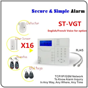 DIY KIT TCP/IP Alarm GSM GPRS Alarm Systém Home Security Protection Alarm systém s WebIE A Aplikácie ovládanie