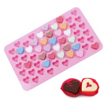 DIY Silikónové Formy 55 Mreže Multifunkčné Srdce Čokoláda Ice Cube Zásobník Biscuit Candy Formy Nástroje