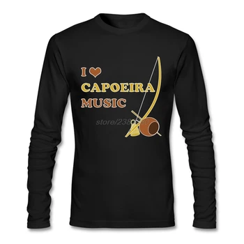 DIY Špeciálne Tričko Man I Love Capoeira Hudba Plná T Shirt Jednoduchý Štýl Prírodnej Bavlny Urobiť Tričko