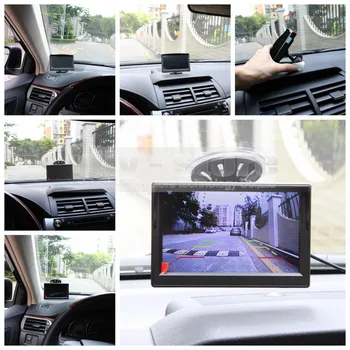 DIYSECUR Bezdrôtový 5 Palcový TFT LCD Displej Auto Monitor s Nepremokavé Nočné Videnie Bezpečnosti Kovové Auto parkovacia Kamera