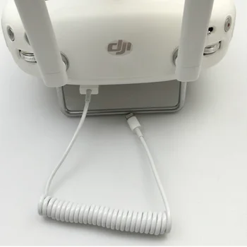 DJI Jar Dátový Kábel Konektor Vyžmýkať Nabíjačku Drôt pre DJI Phantom 3 4 Inšpirovať 1 IPhone som Pad IOS / Android Telefóny