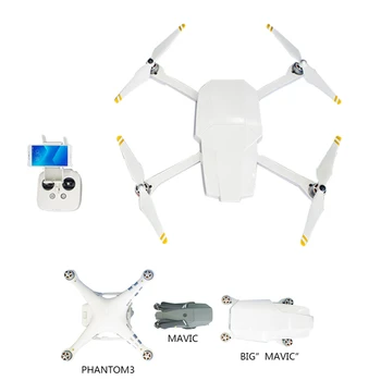 DJI Phantom 3 Štandardné Transformuje Na Skladacia Drone Ako Veľké kolesá Mavic DJI Phantom 3S Skladacie Drone Telo púzdro Ochranný Kryt