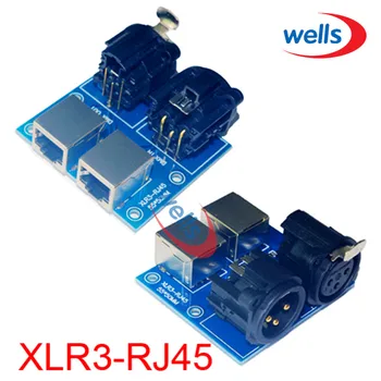 DMX512 RJ45 konektor na XLR3 ,XLR3-RJ45, použitie pre DMX regulátor ,RGB pásy