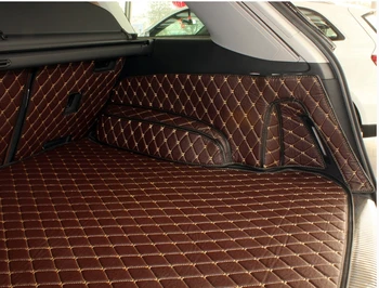Dobrá kvalita! Špeciálne kufri rohože pre Audi Q7 5 sedadiel 2018-nepremokavé cargo líniové boot koberce pre Q7 2017,doprava Zdarma