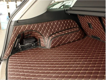 Dobrá kvalita! Špeciálne kufri rohože pre Audi Q7 5 sedadiel 2018-nepremokavé cargo líniové boot koberce pre Q7 2017,doprava Zdarma