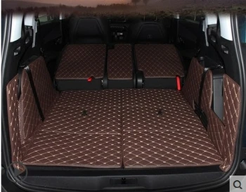 Dobrá kvalita! Špeciálne kufri rohože pre Peugeot 5008 7 Miest 2018-2017 vodotesný boot koberce cargo líniové rohože,doprava Zdarma