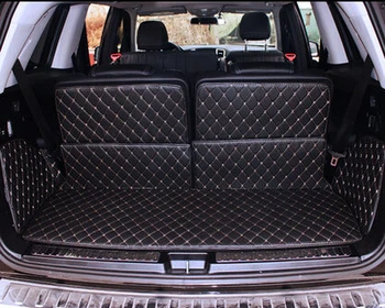 Dobrý koberce! Špeciálne kufri rohože pre Mercedes Benz GL 500 X166 7seats 2016-2013 vodotesný boot rohože pre GL500,doprava Zdarma