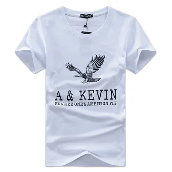 Dodanie zdarma 2017 nové Módne značky krátke mužov tričko eagle kvalitu tlače bavlna módne voľné muži t-shirt o-krku plus veľkosť