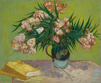 Dojem Van kvet na váza knihy scenérie plátno potlače olejomaľba tlačené na plátno na stenu umeleckou výzdobou obraz bez rámu