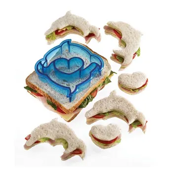Dolphin Sandwichove Chlieb Kôry Fréza Dolphin Tvar Cookie Cutter Pečenie Fondant Cake Decoration
