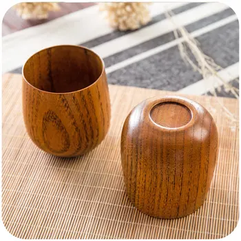 Domov, domov Japonský drevené čaj pohár izolácia veľkú kapacitu masívneho dreva pohár lete pite vodu 1 kus cena