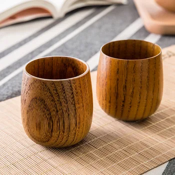Domov, domov Japonský drevené čaj pohár izolácia veľkú kapacitu masívneho dreva pohár lete pite vodu 1 kus cena