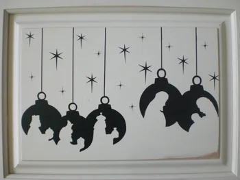 Domáce Vianočné Dekorácie Narodenia Ornament Vinyl Dizajn S Jozefa, Márie & ježiška, a Wisemen Umenie Nálepky-Nálepky