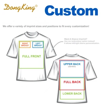 DongKing Vlastné Dlhý Rukáv T-Shirt O Krk Bavlnené Košele Osobné Tlač LOGA 5 Farieb Base T-shirts Tím Spoločnosti Dar