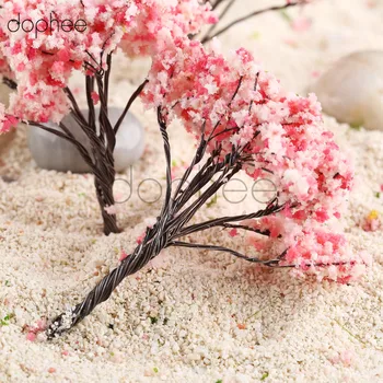 Dophee 20pcs Cherry Blossom Model stromy 2.56 palcový (6,5 cm) model krajiny Miniatúr, Stromy, Budovy model