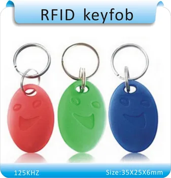 Doprava zadarmo 100ks 5# RFID 125Khz Blízkosti EM ID Karta, Token TK4100 Značky Krúžok Keyfobs pre Riadenie Prístupu Čas Dochádzky