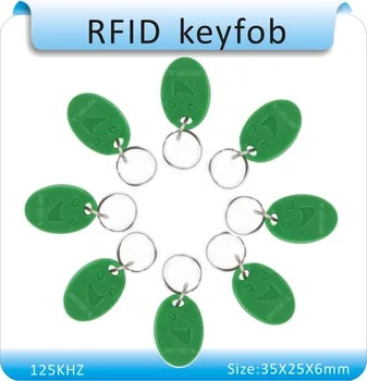 Doprava zadarmo 100ks 5# RFID 125Khz Blízkosti EM ID Karta, Token TK4100 Značky Krúžok Keyfobs pre Riadenie Prístupu Čas Dochádzky