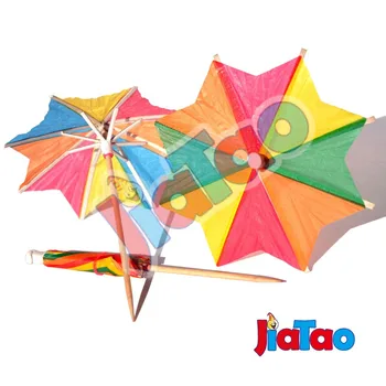 Doprava zadarmo 100ks/veľa dáždnik výber papiera koktail parasol vyberá strany palice, farba zmiešaný