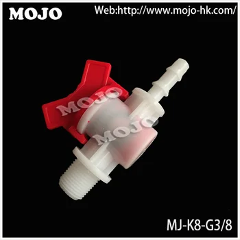Doprava zadarmo!(10pcs/Lotov) MJ-K8-G3/8 Voda ventilom pre barb:8 mm na vonkajší závit:G3/8