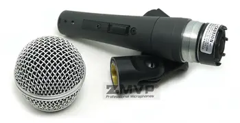 Doprava Zadarmo! 10pcs Vysokej Kvality Verzia S 58 S Odbornou Dynamické Ručné Karaoke 58S Káblový Mikrofón s on/off vypínač