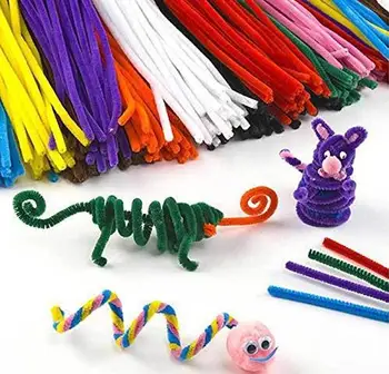 Doprava zadarmo 120pcs/veľa Multicolor Detí Vzdelávacie Hračky Twist-Flex Prúty Plyšové stick DIY Materiálov Ručné Shilly-stick
