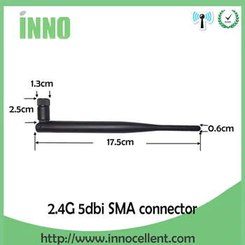 Doprava zadarmo, 2.4 GHz, 5dBi WiFi 2.4 g antény Antény RP-SMA Male Bezdrôtový Router +21 cm PCI U. FL IPX na RP SMA Male Pigtail Kábel