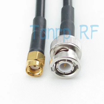 Doprava zadarmo! 200 RF konektor Pigtail koaxiálny jumper kábel 2 M predlžovací kábel RG58 BNC male na RP SMA samec konektor 6FEET