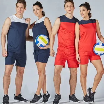 Doprava zadarmo 2017 Nový pár štýl, šport vyhovovali voleibol camisa žien a mužov, športového oblečenia plážový volejbal dresy uniformy