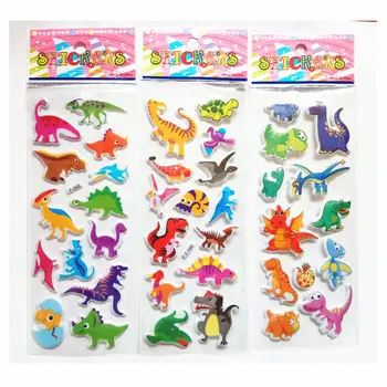 Doprava zadarmo 20pcs dinosaurov zvierat anime 3D penové nálepky strana navrhne dekorácie deti dar deťom hračky japonskom anime chlapcov