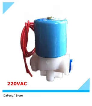 Doprava zadarmo 220Vac Elektromagnetický ventil ,rýchle push pripojenie 6.35 mm vody ventil (R1/4