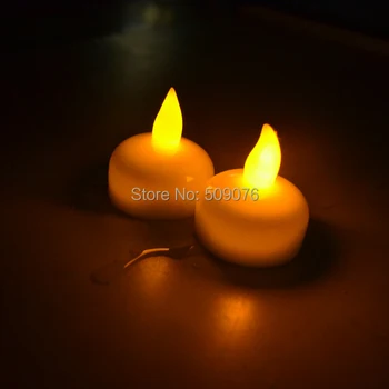 Doprava zadarmo 24pcs/veľa led sviečkach Nepremokavé Plávajúce Batérie LED Svetlá Čaj Flameless Svadobné Party Sviečky