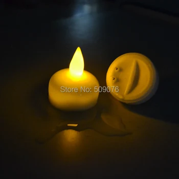 Doprava zadarmo 24pcs/veľa led sviečkach Nepremokavé Plávajúce Batérie LED Svetlá Čaj Flameless Svadobné Party Sviečky