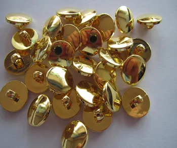 Doprava zadarmo 30mm ramienka tlačidlo šitie ramienka tlačidlo blúzka plastové tlačidlo pokovovanie gold módne tlačidlo zlatá farba 100ks