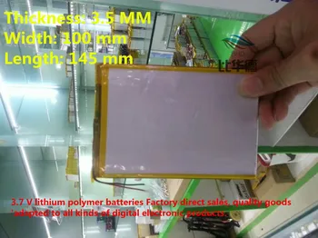 (doprava zadarmo)35100145 Polymer lithium ion batéria, 3,7 V, 5500mAh CE, FCC, ROHS MKBÚ certifikácie kvality