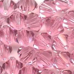 Doprava zadarmo, 720pcs/Veľa 4 mm ružová farba Čínsky Najvyššej Kvality Crystal Bicone Korálky